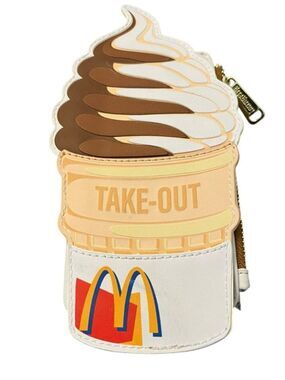 Loungefly McDonalds Soft Serve Swirl Ice Cream Cone Cardholder Wallet New